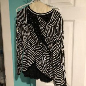Vintage - Beaded sequin top